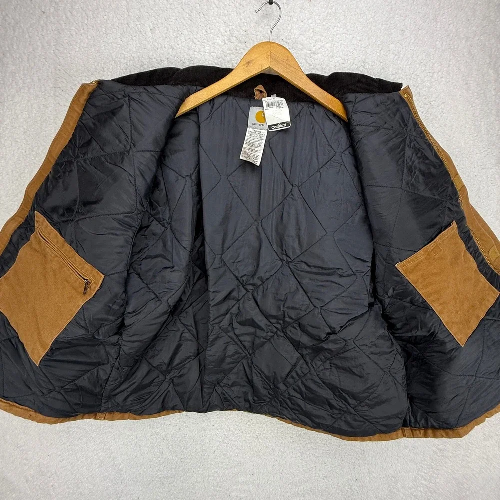Carhartt Sandstone Jacket Arctic Quilt Lined Mens 2XL J22 BRN Brown NWT NOS